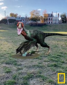 Deinonychus National Geographic AR experience