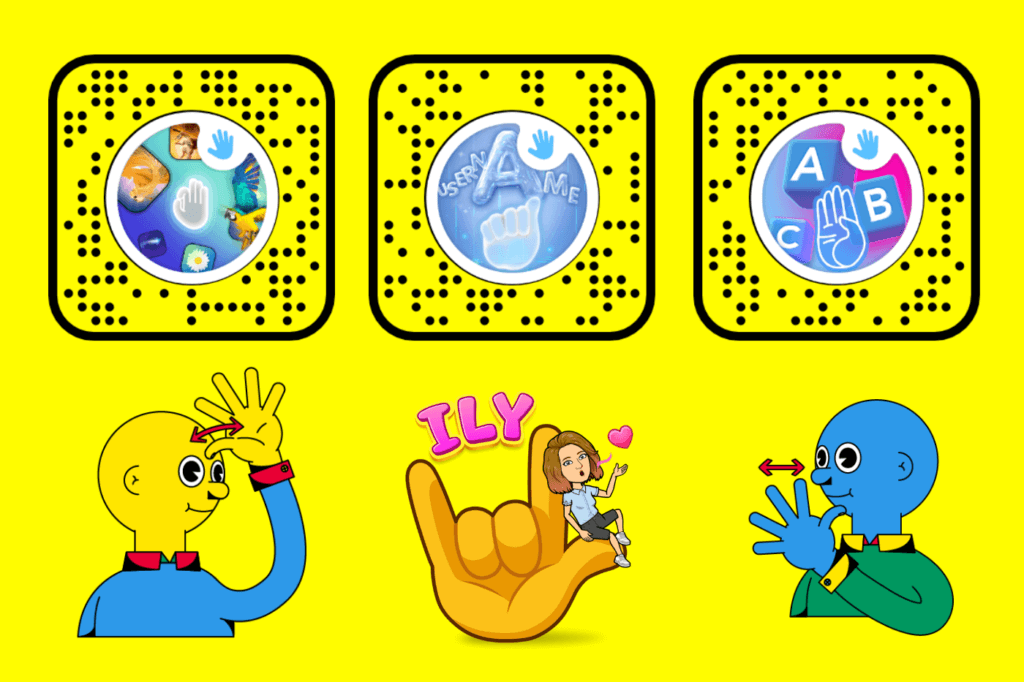 ASL Awareness Project - Snap stickers, lenses and Bitmoji