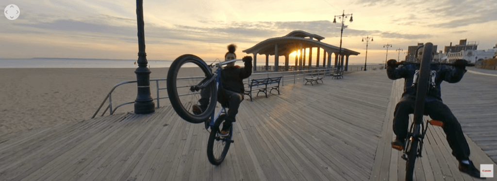 Screenshot - “This is Bike Life” Shot on the Canon RF5.2mm F2.8 L Dual Fisheye Lens and EOS R5