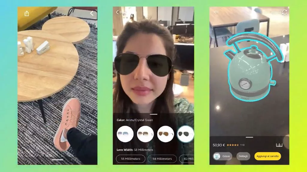 Hexa and Amazon immersive retail AR, try-on, 3D